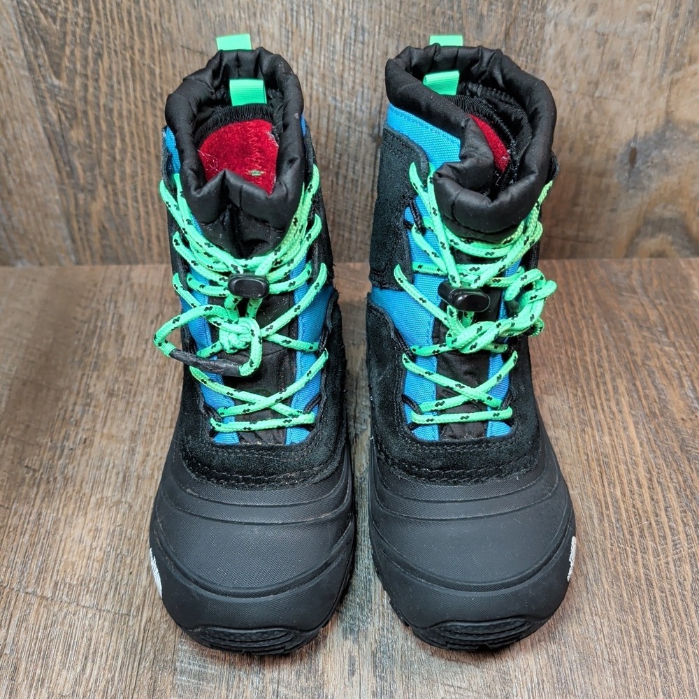 THE NORTH FACE YOUTH ALPENGLOW V WATERPROOF BOOTS BLUE / BLACK Size US 13 C Kids - Picture 4 of 13